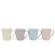 Porcelain Mug Set - 4 Pcs